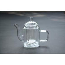 Tableware Handblown 350ml Transparent Borosilicate Glass Teapot with Infuser